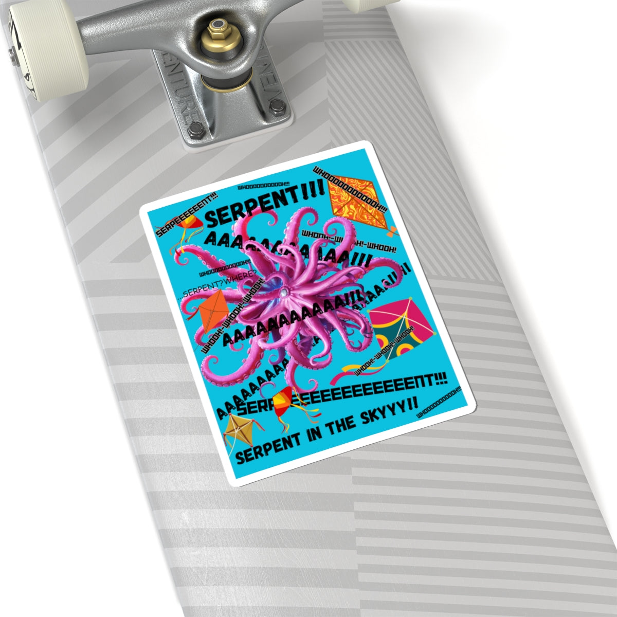SERPENT!! (Sticker)\ Whimsical Octopus Sticker, Kite Fair Chaos