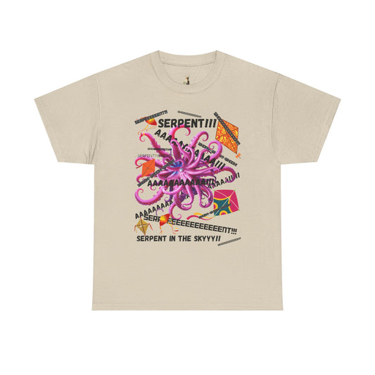 Serpent! Whimsical Octopus Tee, Fun Graphic Tee, Nautical Vibe Shirt, Gift for Sea Lovers, Trendy Unisex Cotton T-Shirt