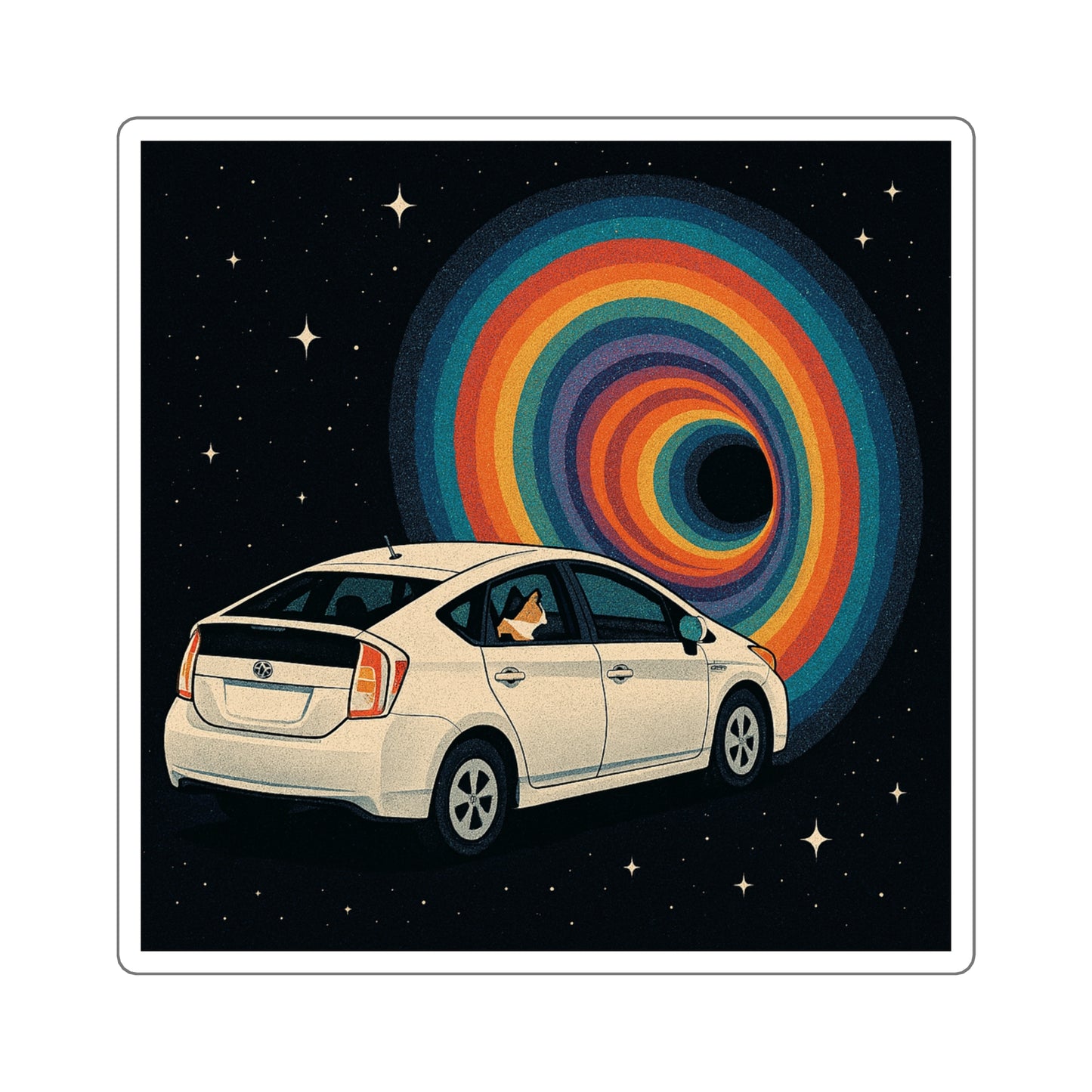 Vibrant Cosmic Square Stickers - Perfect for Laptops, Water Bottles, Gifts, and Decor