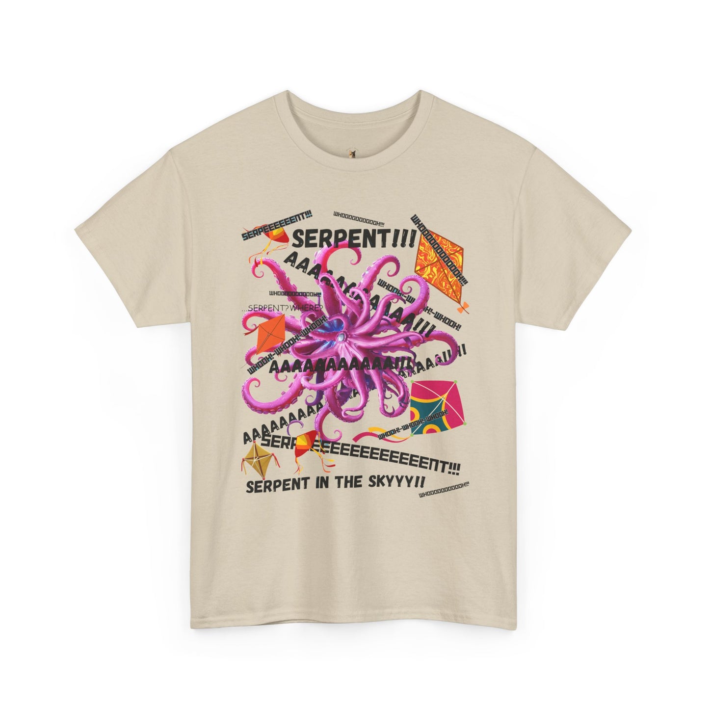 Serpent! Whimsical Octopus Tee, Fun Graphic Tee, Nautical Vibe Shirt, Gift for Sea Lovers, Trendy Unisex Cotton T-Shirt