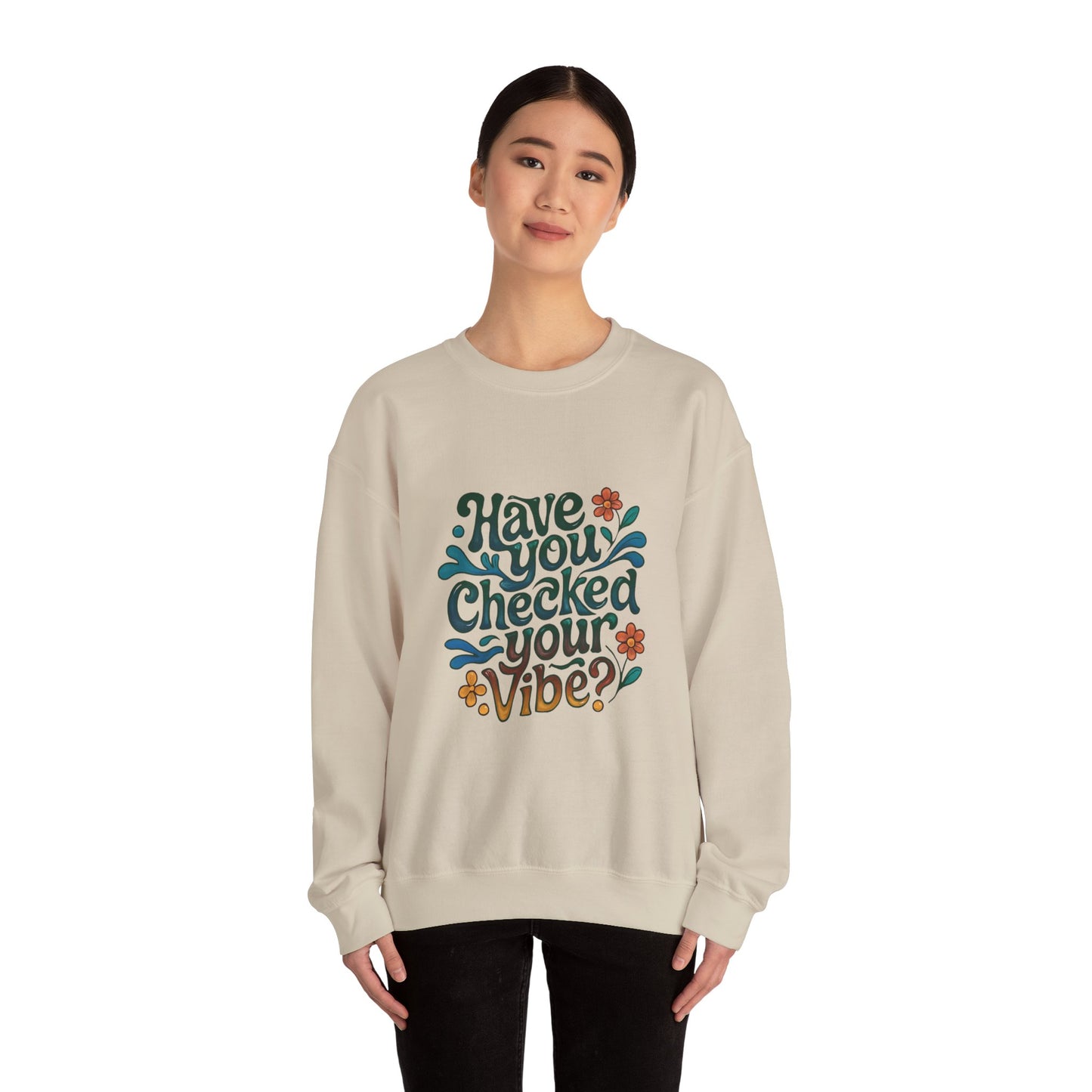 Have You Checked Your Vibe?\Mental Health Awareness\Unisex Heavy Blend™ Crewneck Sweatshirt