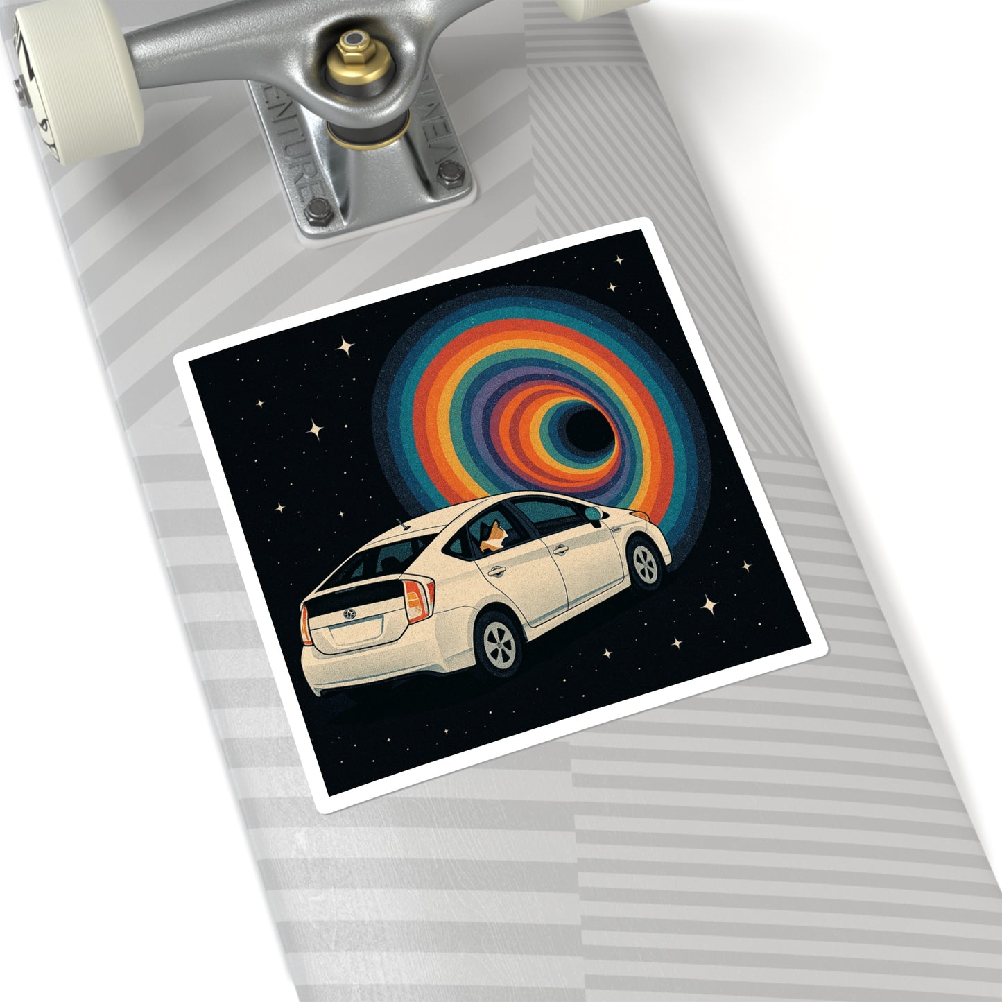 Vibrant Cosmic Square Stickers - Perfect for Laptops, Water Bottles, Gifts, and Decor