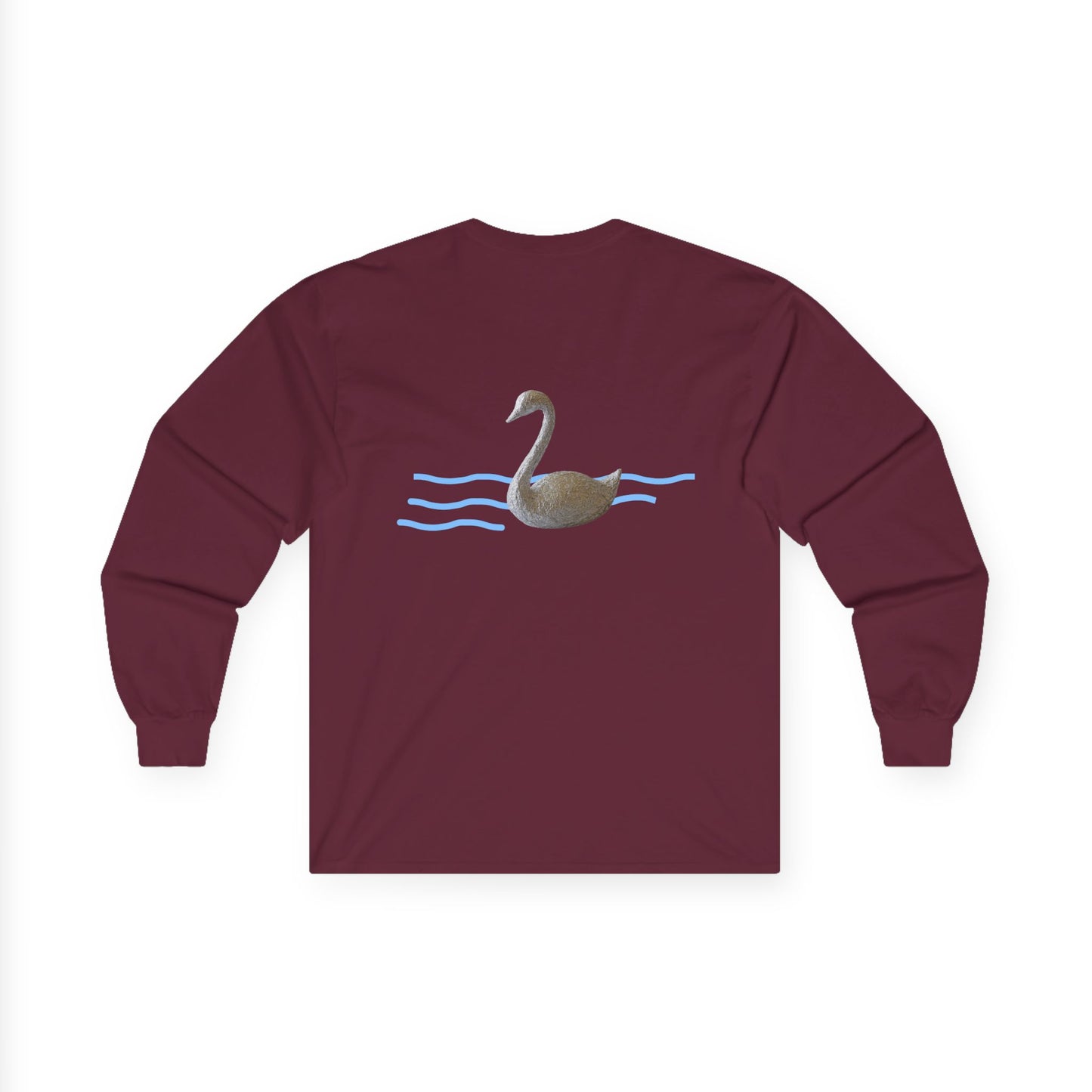 Cillie Swan Long Sleeve\Swan Graphic Long Sleeve Tee for Nature Lovers