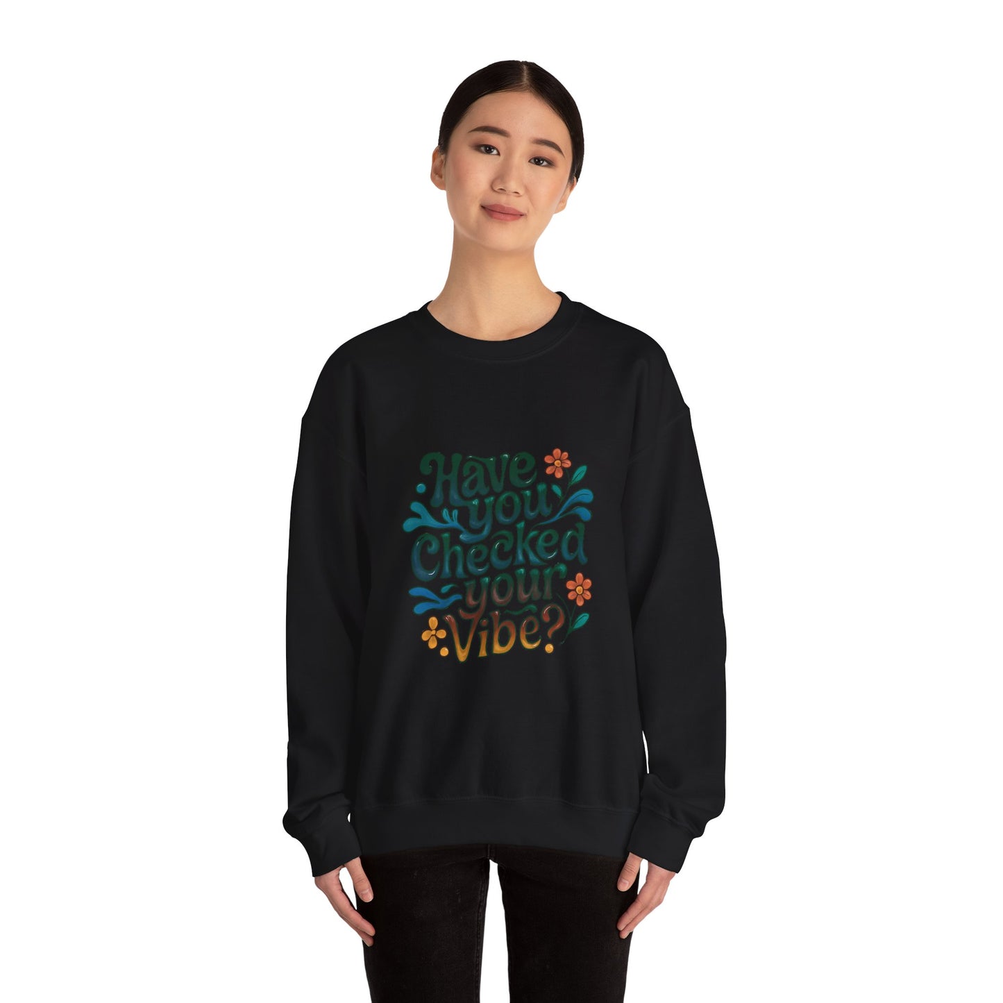 Have You Checked Your Vibe?\Mental Health Awareness\Unisex Heavy Blend™ Crewneck Sweatshirt