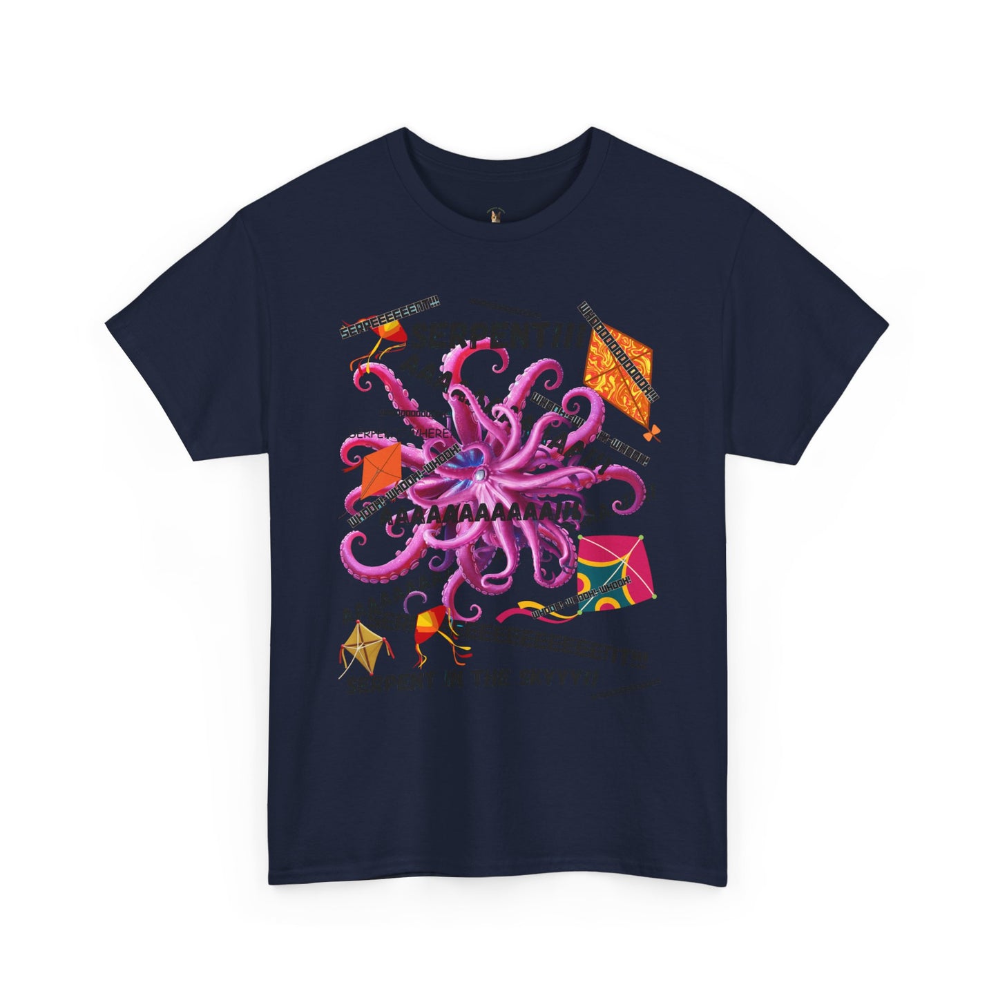 Serpent! Whimsical Octopus Tee, Fun Graphic Tee, Nautical Vibe Shirt, Gift for Sea Lovers, Trendy Unisex Cotton T-Shirt