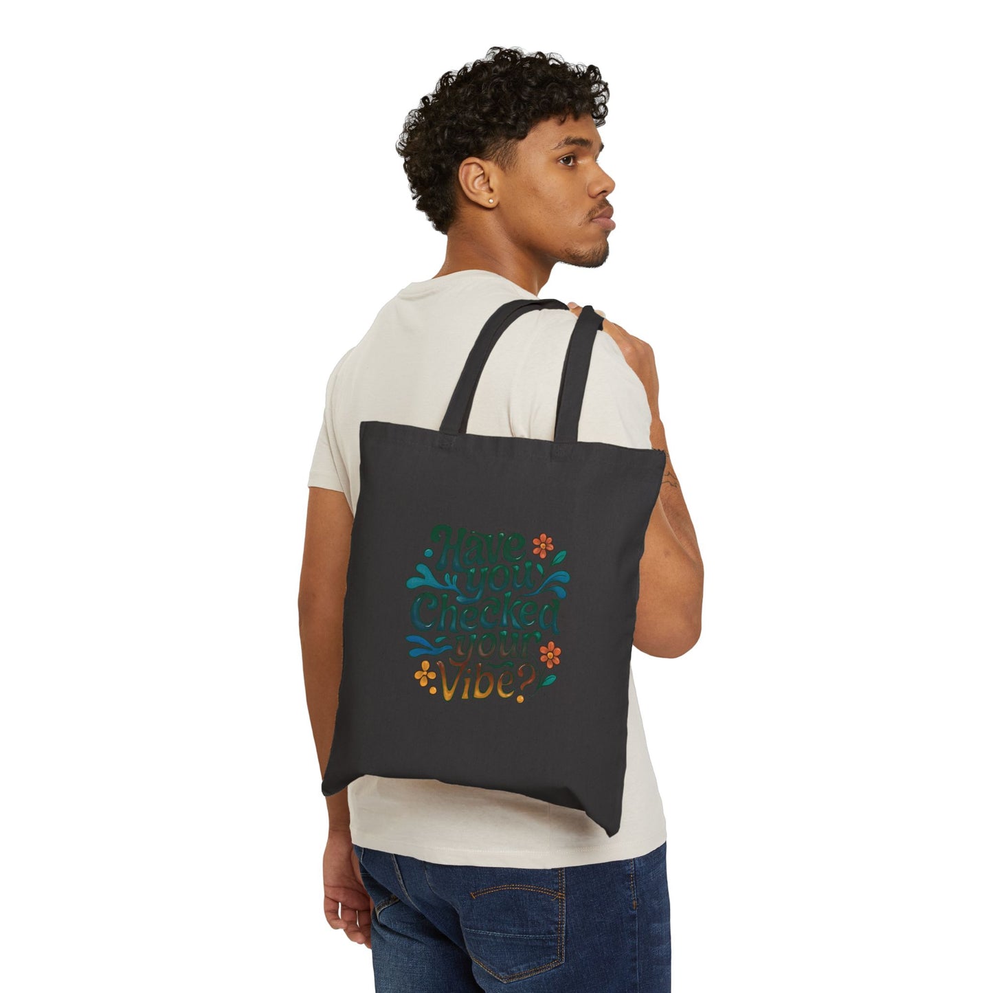 Have You Checked Your Vibe?\Mental Health Awareness\Cotton Canvas Tote Bag
